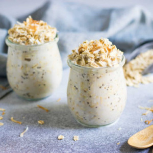 Banana Coconut Cream Overnight Oats