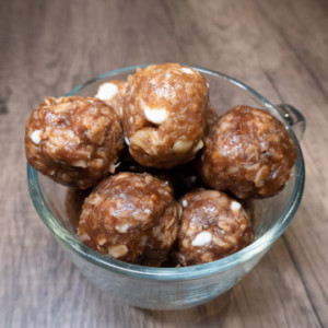 White Chocolate Cranberry Protein Bites