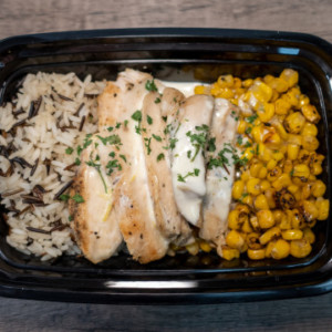 White Wine Lemon Chicken with Cauliflower Rice