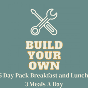 5 Day Pack Breakfast and Lunch 3 Meals A Day