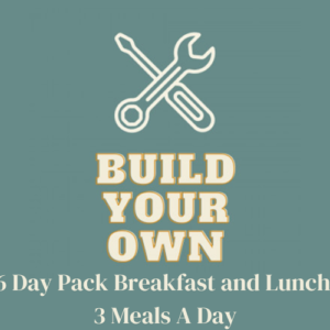 6 Day Pack Breakfast and Lunch 3 Meals A Day