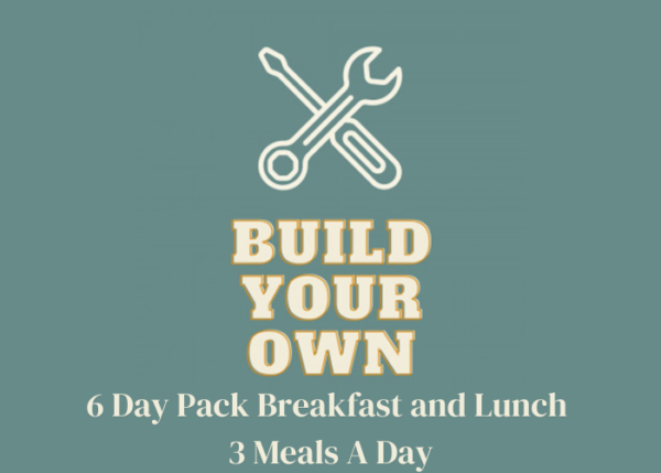 6 Day Pack Breakfast and Lunch 3 Meals A Day