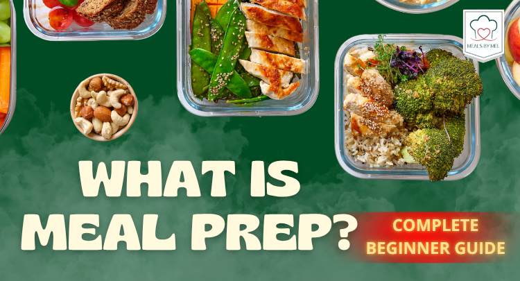 Assorted meal prep containers featuring balanced portions of protein, vegetables, and grains, illustrating the basics of meal prepping and healthy eating.